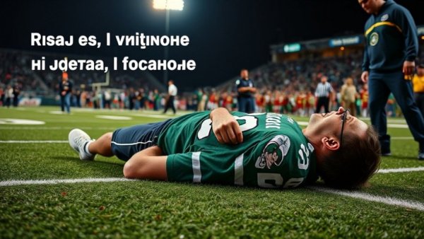 Game Day Airbnb Turnover: Fan lying on football field