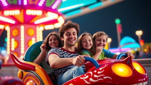 Family enjoying Toy Story Land ride with new music ambiance.