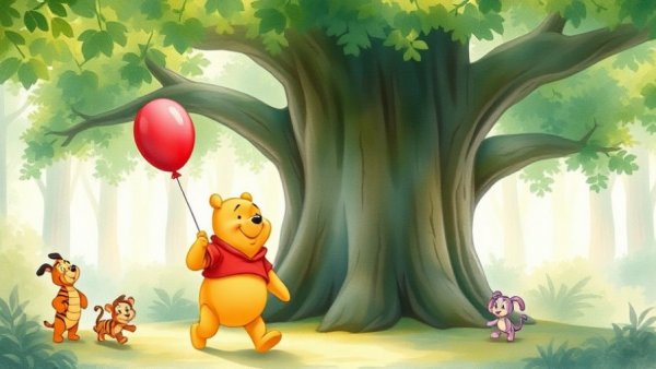 Winnie the Pooh 100 Mindful Moments book cover showing Pooh and friends.