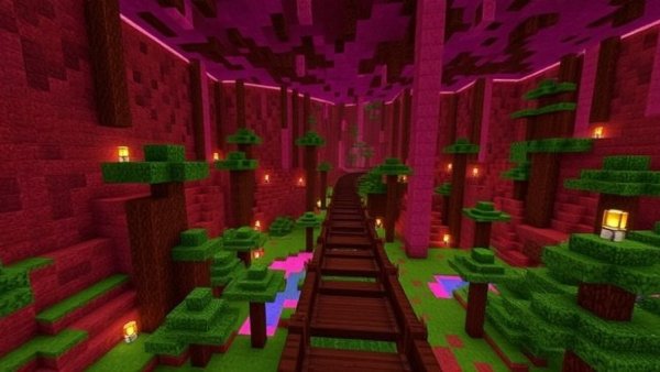 Minecraft reveals Escape the Nether indoor-outdoor roller coaster