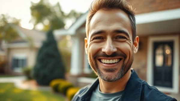 Man discussing building wealth through real estate.