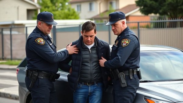ICE officers arresting man near car, ICE courthouse arrest policy.