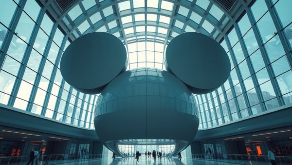Modern interior with Mickey Mouse ears in Disney Believe scavenger hunt theme