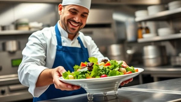 Chef Jerry Disney Dream preparing a dish in a kitchen.