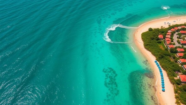 Aerial view of Barbados coastline showcasing economic resilience.