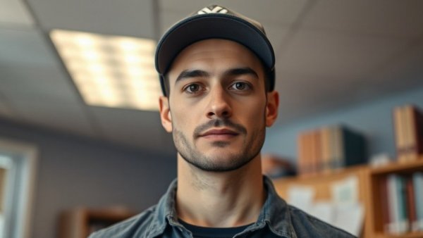 Man in office discussing Social Security sustainability