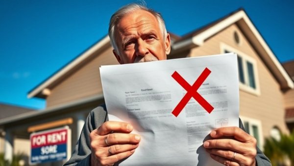 Dave Ramsey's rental properties advice image with house and document.