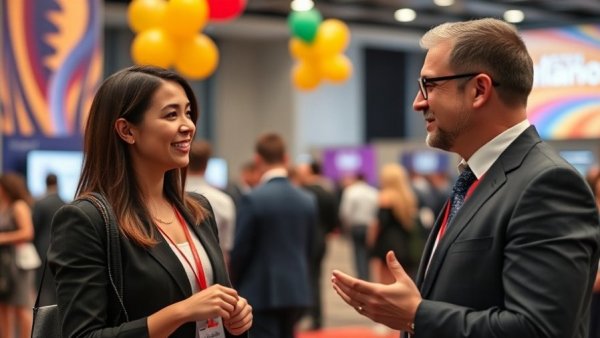 Networking interview at investor meetups, Orlando backdrop.