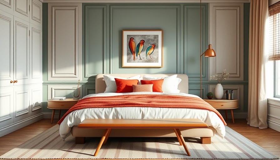 Modern bedroom showcasing layered lighting technique with chic design.