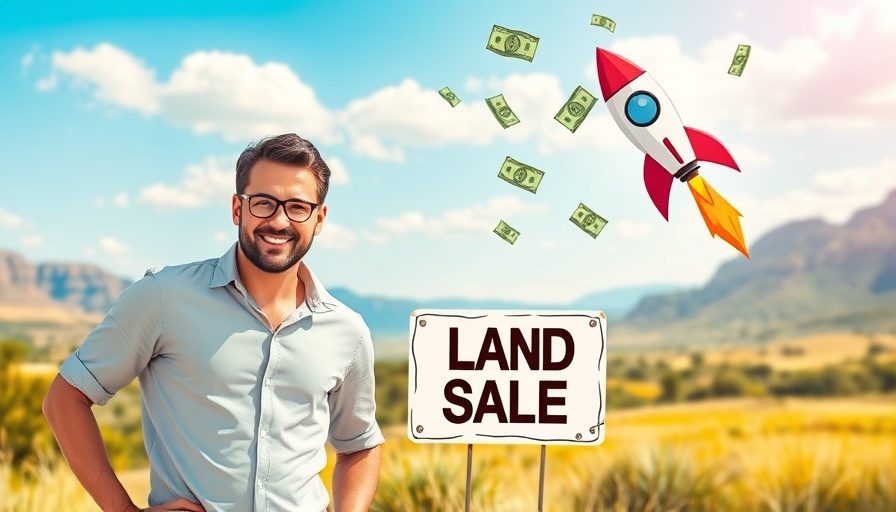 Dynamic follow-up system for real estate investors with land sale and growth visuals.