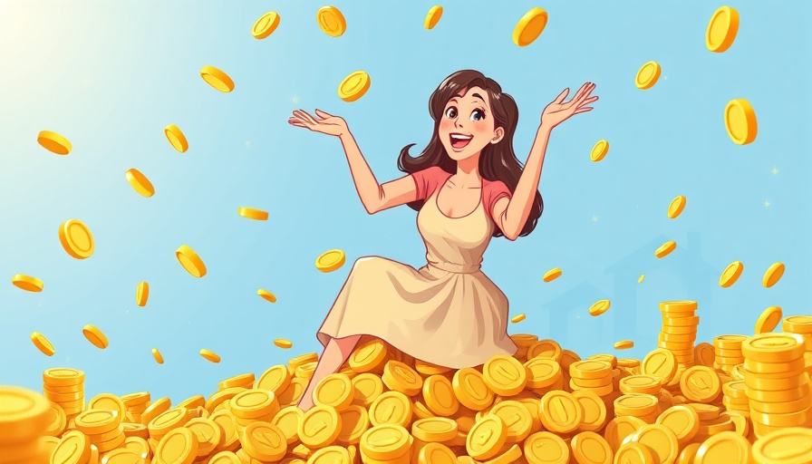 PropStream InvestHER Conference 2025 coin-tossing woman illustration