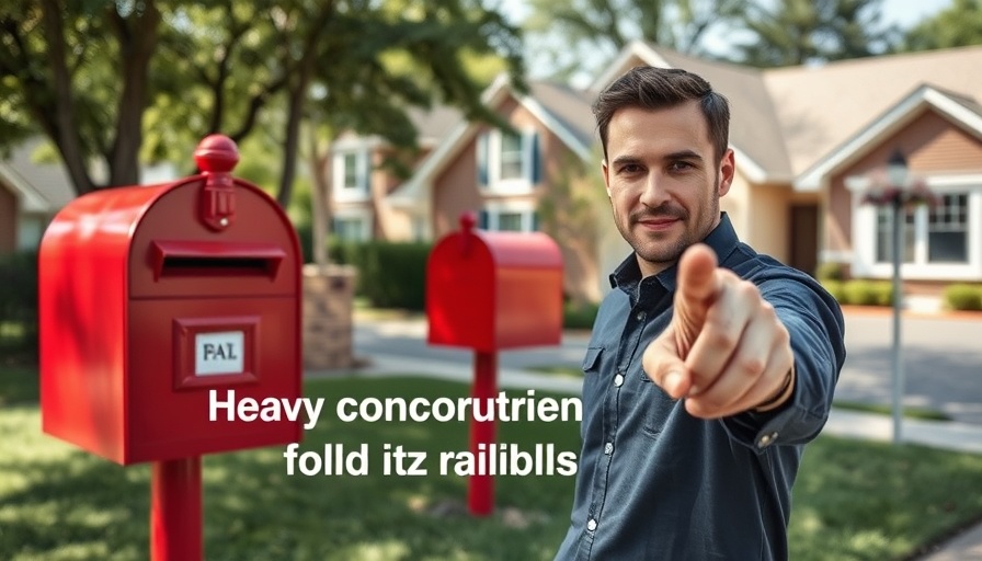 Registered agent protecting personal information scenario with a man and mailbox.