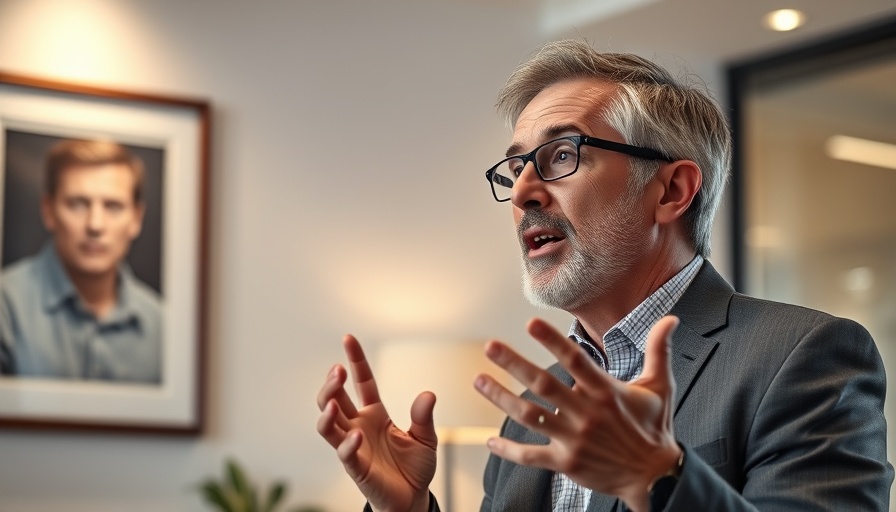 Energetic speaker discussing shiny object syndrome in real estate