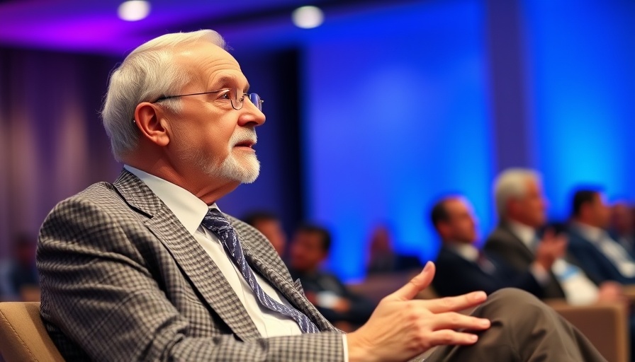 Investor Anxiety in Capital Markets panel discussion with checkered suit speaker.