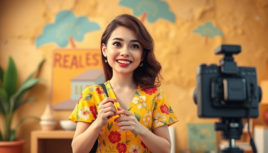 YouTube Video Marketing for Real Estate with vibrant designs and smiling woman.