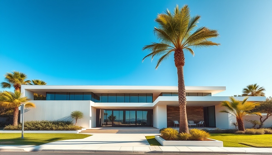 Luxury Living in Lighthouse Point Florida: Modern house exterior with palm tree.