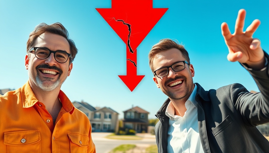 AI and Inflation in Real Estate: Housing market downturn illustration.