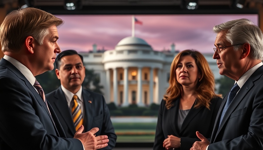 Trump's new tax bill breaking news with professionals and White House backdrop.