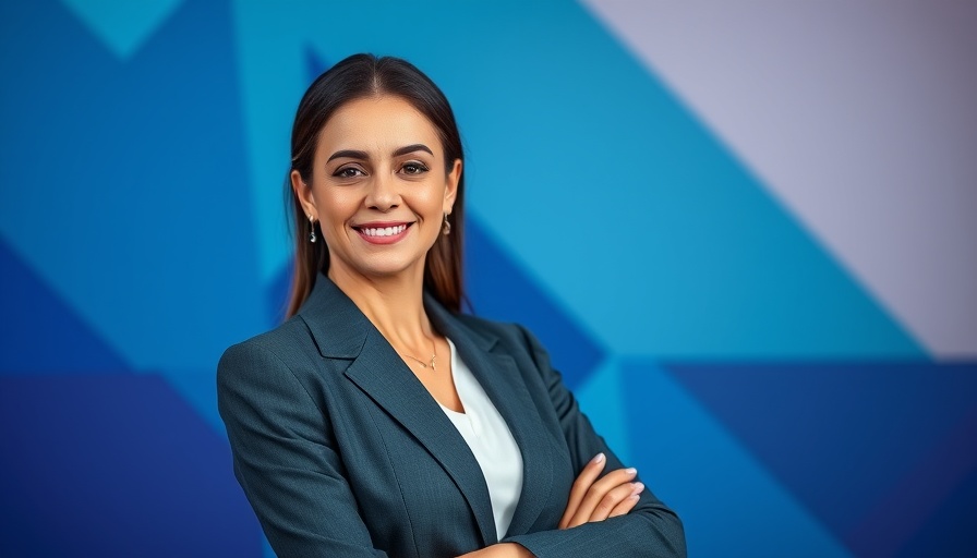 Confident professional woman embodying people-first leadership mentality.