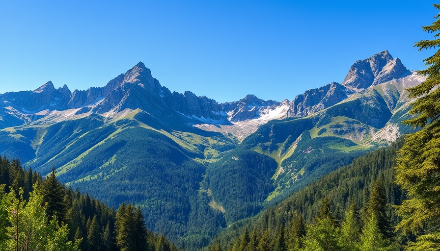 Scenic Colorado mountains and forest landscape