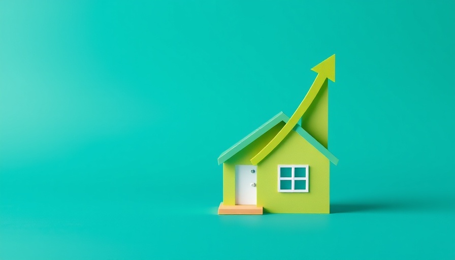 Real estate investing during a recession illustrated with growth graphs and house.