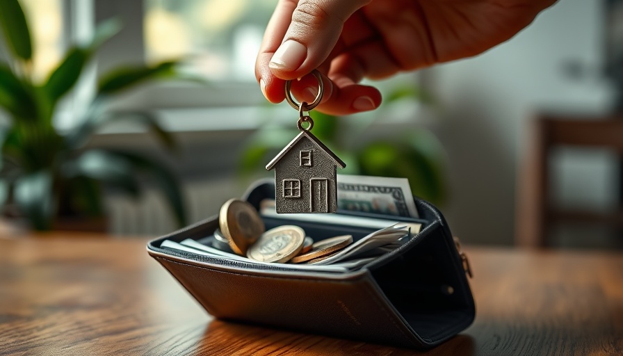 Keychain and wallet suggestive of lowball offer in real estate.