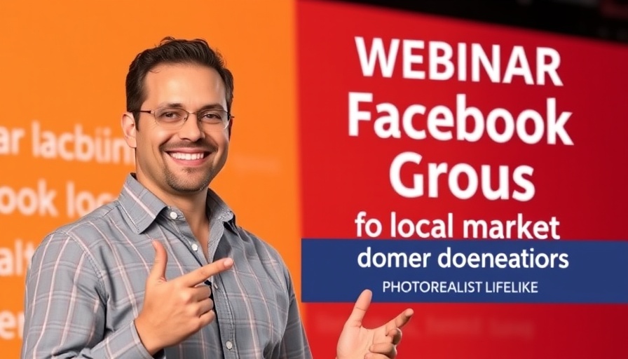 Webinar promotion on Using Facebook Groups to Dominate Your Local Market