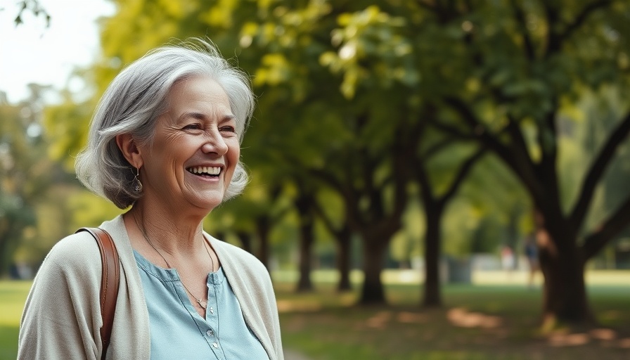 Smiling woman outdoors, social media strategy context.