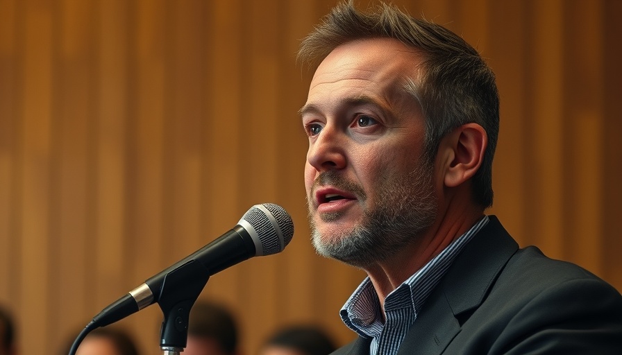 Man discussing high mortgage rates indoors.