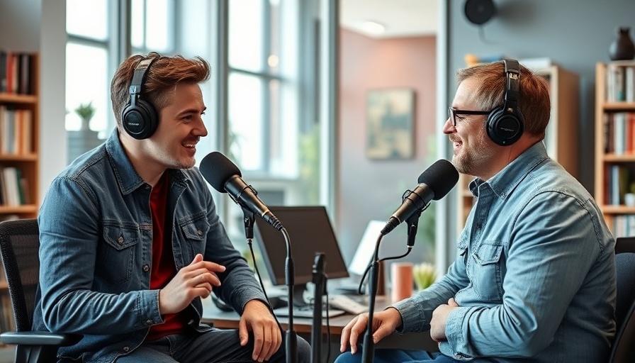 Podcast discussion on parking investments in a modern studio.