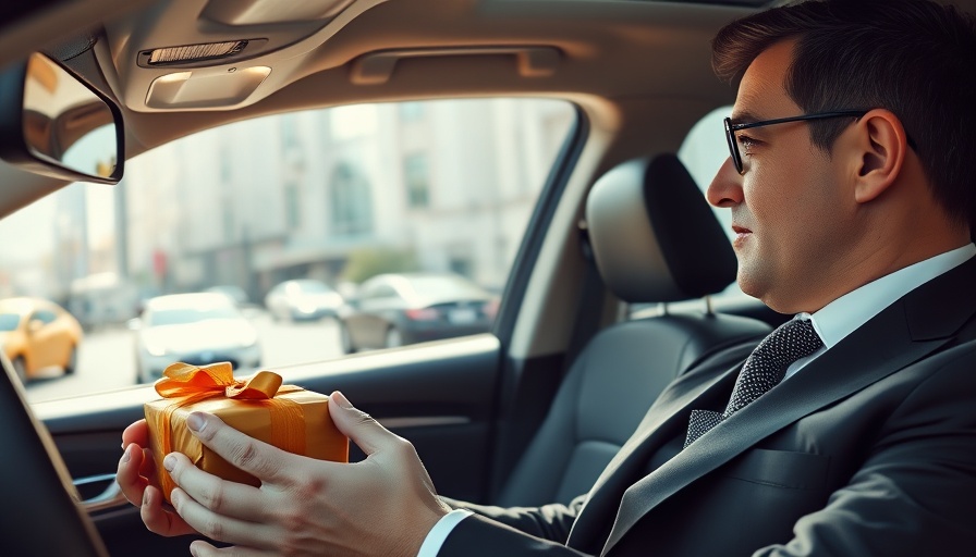 Unexpected workplace gifts impact as man receives surprise in car.