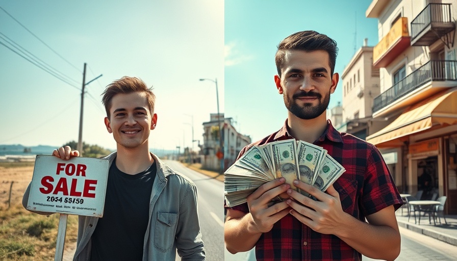 Split image of real estate investment strategies concept.