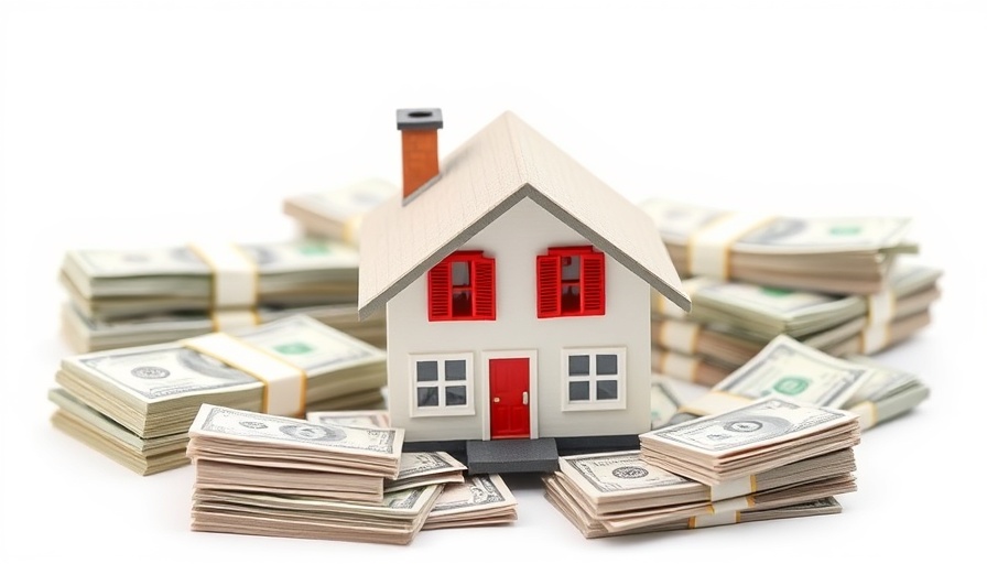 Miniature house with stacks of cash, highlighting down payment misconceptions for homebuyers.