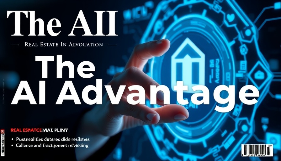 Magazine cover on AI revolution in real estate, featuring digital interface.