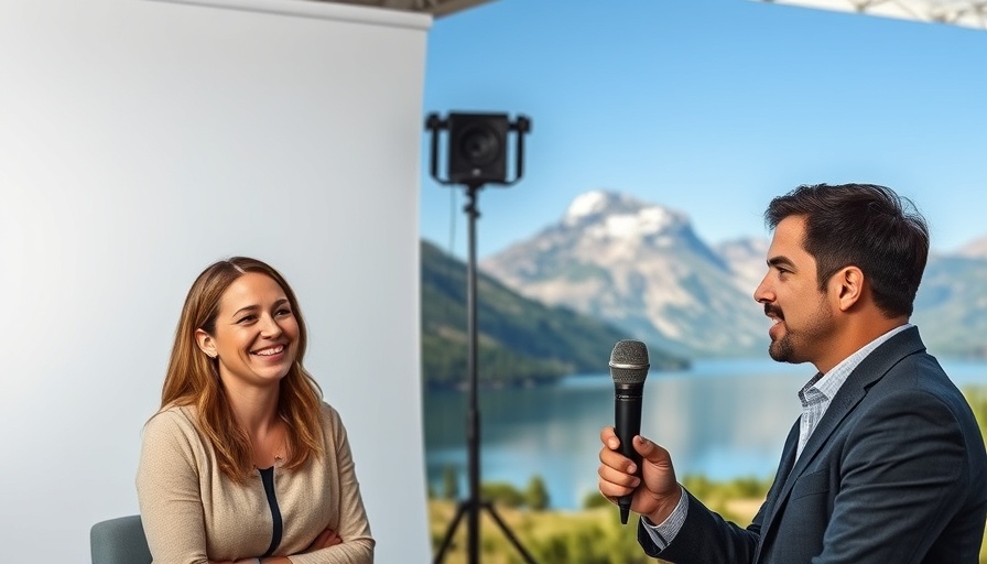 Interview setup discussing mobile home park investments