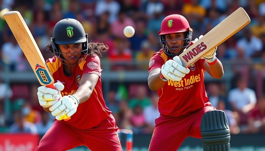 West Indies Women's T20 Series win action scene with batter and wicketkeeper.
