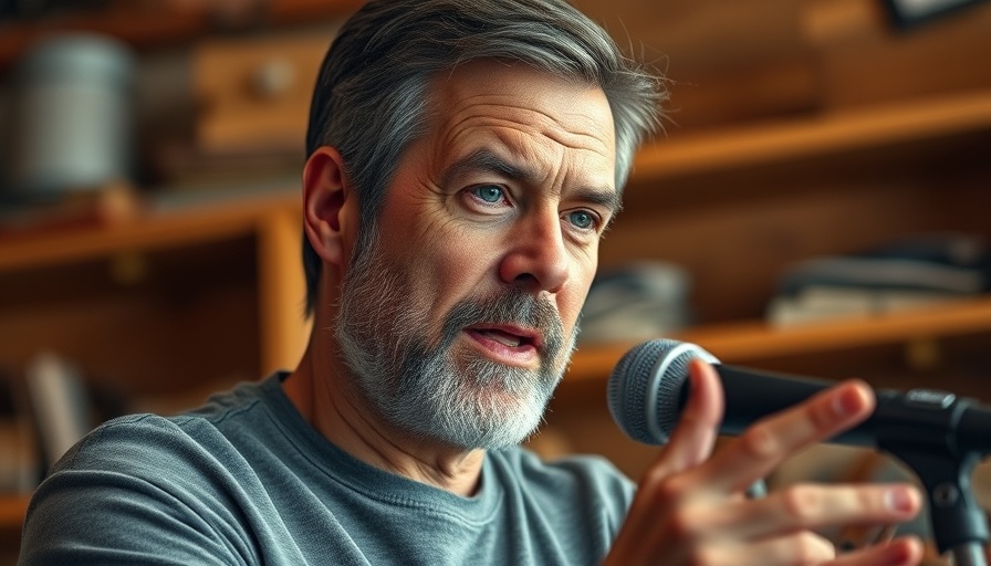 Middle-aged man discussing real estate leverage in a warm setting.