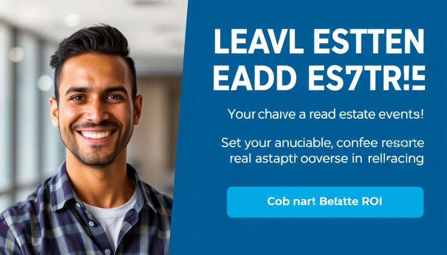 Real ROI of Real Estate Ads event banner with smiling male portrait.