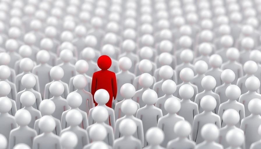 Red figure among white figures, highlighting Finding Motivated Sellers.