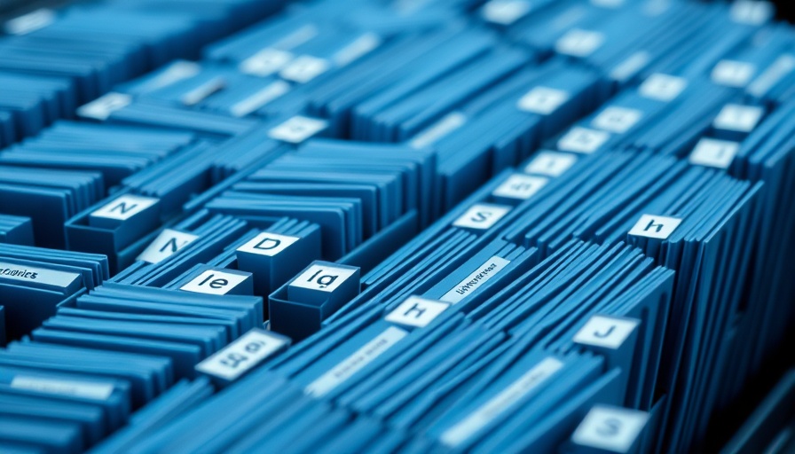 Alphabetized filing tabs for finding motivated sellers.