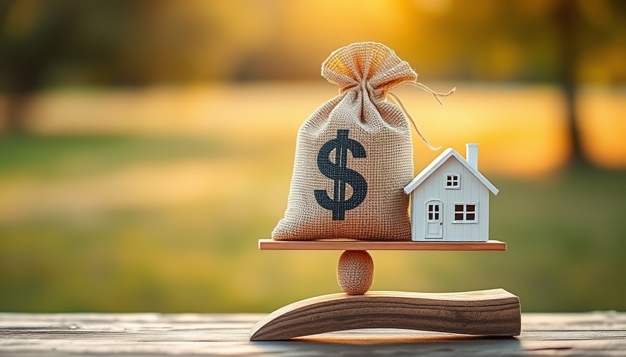 Concept of senior housing Northern Virginia supply demand disconnect shown with money bag and house on a scale.