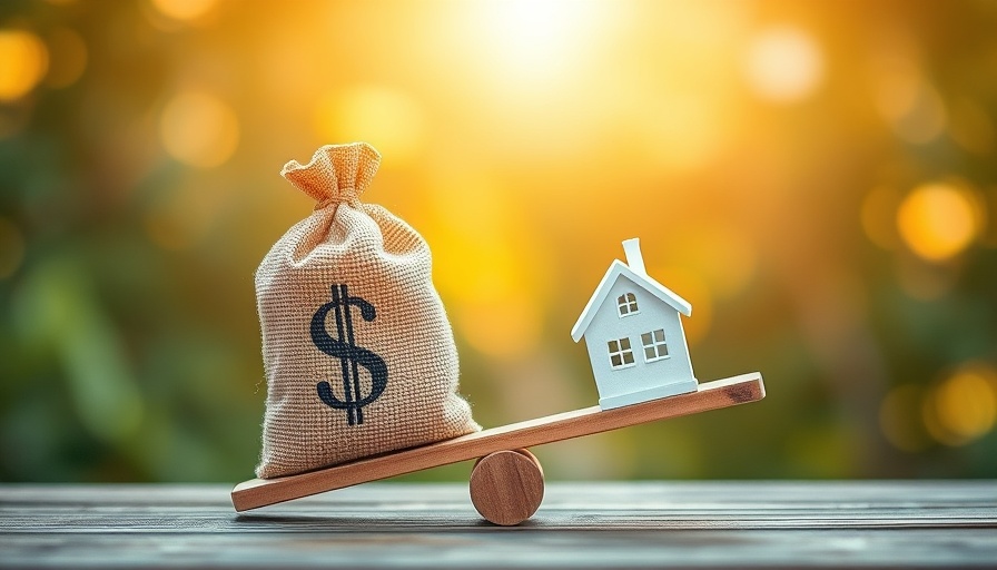 Conceptual image of senior housing supply and demand in Northern Virginia with a money bag and house model on a seesaw.