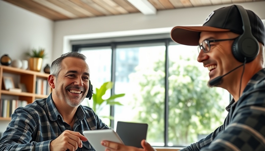 Two men discussing real estate investment insights during a video call.
