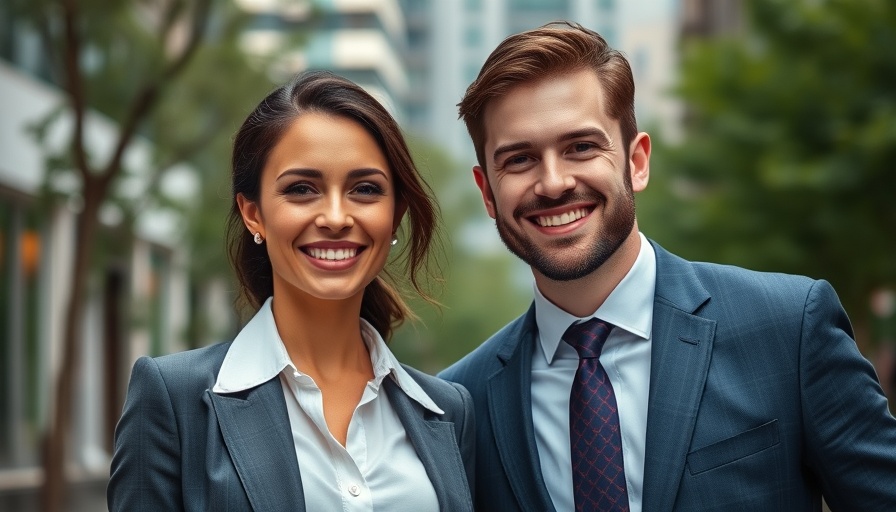 Smiling professionals in formal wear, Delivering the Standard of Excellence in Real Estate.