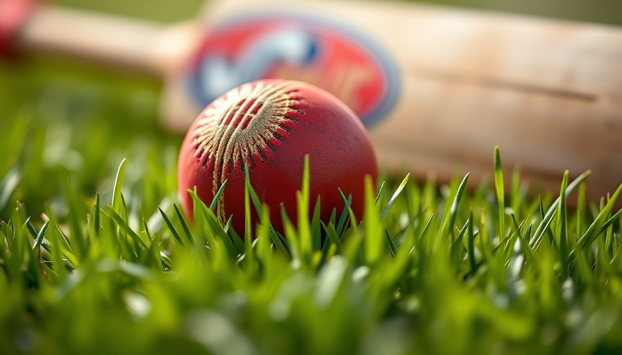 Red cricket ball and bat on grass, West Indies cricket board report 2007-2013.