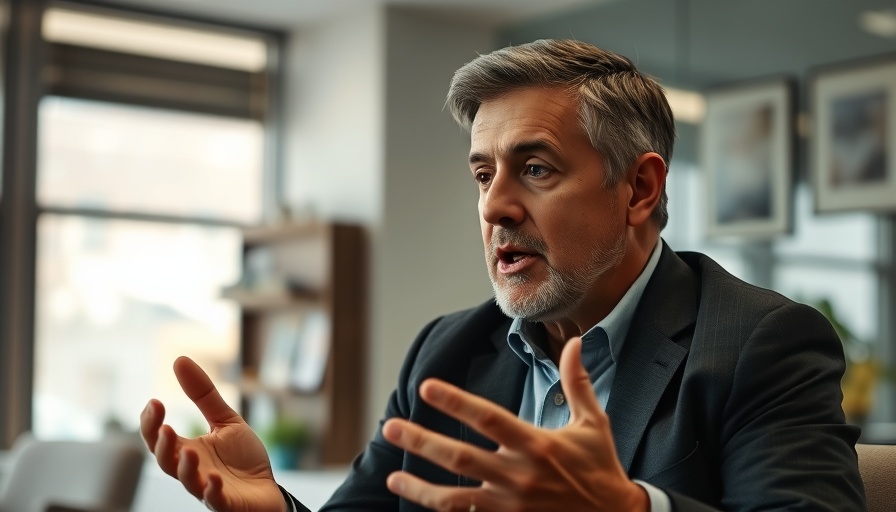 Man discussing LLCs for rental property in office setting.