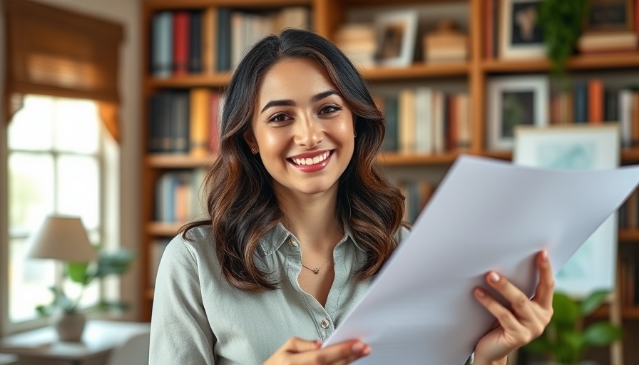 Realtor content ideas presentation in cozy office setting.