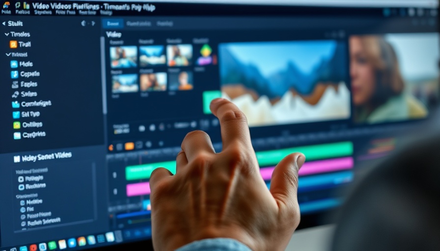 User editing video demonstrating importance of video editing tools.