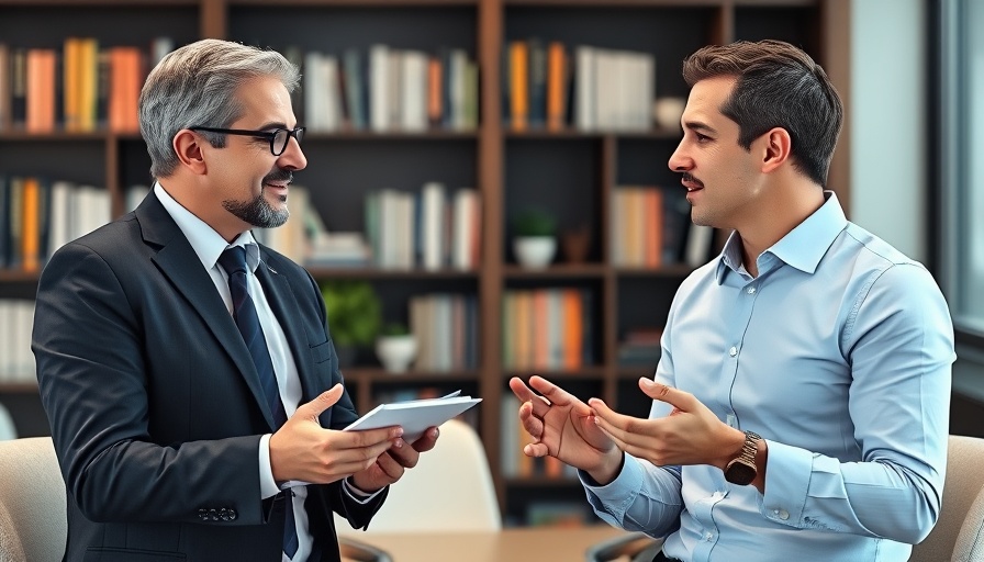 Professionals discussing LP investment trends in a modern office.