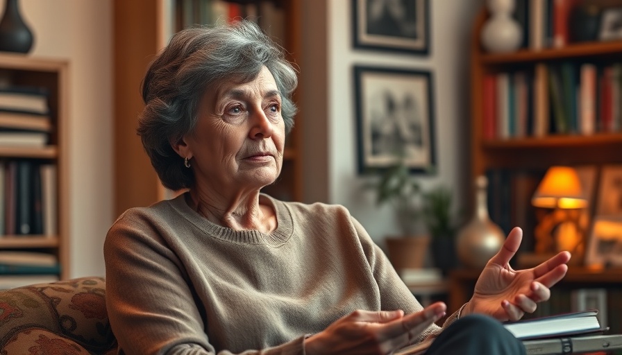 Woman discussing creating engaging real estate captions using ChatGPT.